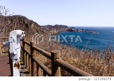 北海道室蘭市、マスイチ展望台からの眺め【4月】 121193279