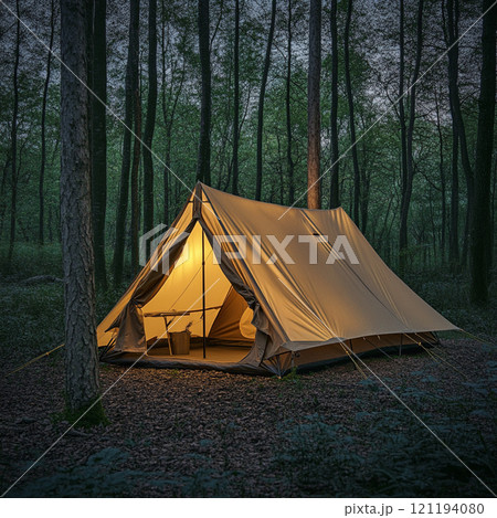 Mockup tent for your design. 121194080