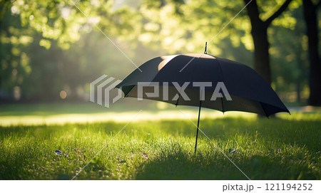 Blank umbrella mockup for your design. 121194252