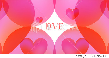 Abstract gradient backgrounds with hearts for Valentine's day, mother's day, wedding invitations 121195214