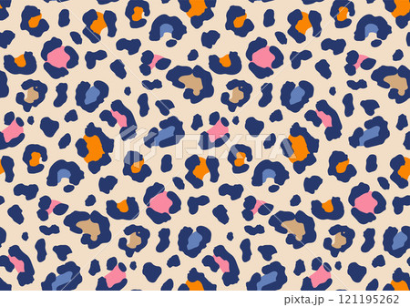 Leopard, Cheetah, wild animals print, seamless pattern design. Leopards skin pattern textile vector 121195262