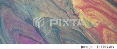 Abstract fluid art background gray and blue colors. Liquid marble. Acrylic painting with purple gradient and splash. Abstract fluid art background gray and blue colors. Liquid marble. Acrylic painting with purple gradient and splash. 121195365