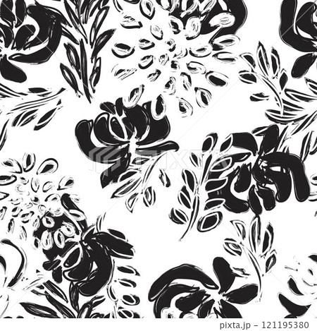 Abstract Floral Seamless Pattern Design Abstract Floral Seamless Pattern Design 121195380