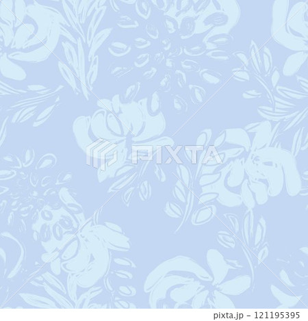 Abstract Floral Seamless Pattern Design 121195395