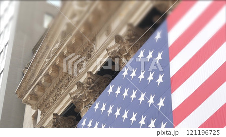 New York Manhattan Downtown Financial District, USA. American Wall street Stock Exchange building. New York Manhattan Downtown Financial District, USA. American Wall street Stock Exchange building. 121196725
