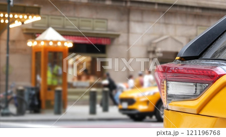New York City Grand Central Terminal railway station, 42 street, Manhattan. People, Yellow taxi, USA New York City Grand Central Terminal railway station, 42 street, Manhattan. People, Yellow taxi, USA 121196768