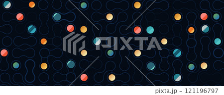 Abstract futuristic metaball, bubbles shapes science background Abstract futuristic metaball, bubbles shapes science background 121196797