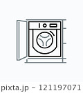 Built in washing and drying machine 121197071