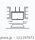 Cooktop with extractor hood on top 121197072