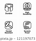 Durable High Durability Vandal Resistant Scratch Proof information signs 121197073