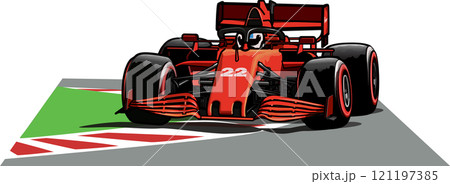 F1 フォーミュラ1カー イラスト F1 フォーミュラ1カー イラスト 121197385