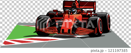 F1 フォーミュラ1カー イラスト F1 フォーミュラ1カー イラスト 121197385