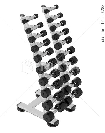 Gym Dumbbell rack, a stand for weightlifting gym equipment Gym Dumbbell rack, a stand for weightlifting gym equipment 121198288
