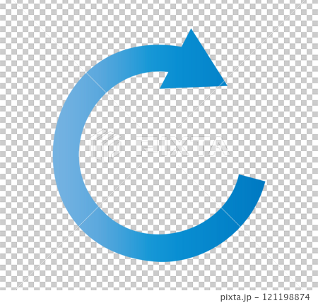 business blue gradient cycle diagram arrow illustration material 121198874