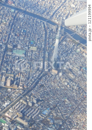 上空から見た「東京スカイツリー」（東京都 上空） 121199994