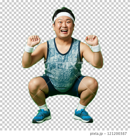 Man exercising Man exercising 121200387