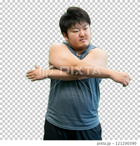 運動している男性 121200390