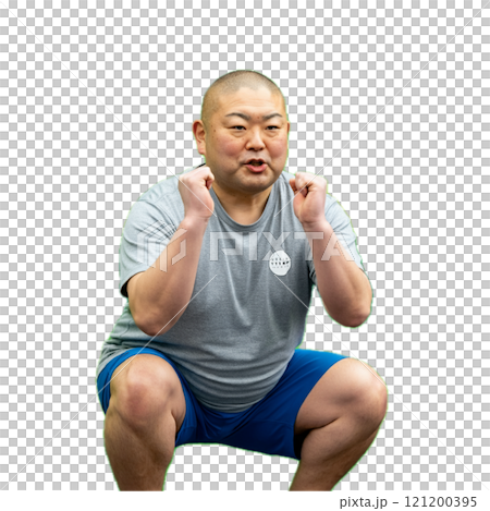 Man exercising Man exercising 121200395