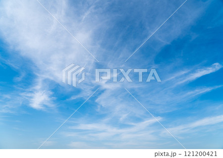 Clear blue color sky with white cloud background Clear blue color sky with white cloud background 121200421