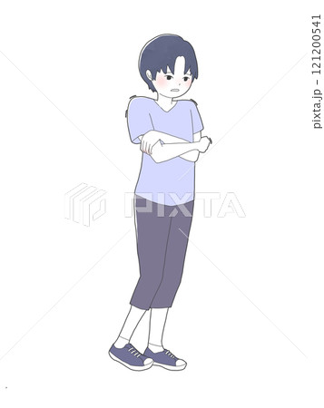 薄着をしたけれど寒い人 薄着をしたけれど寒い人 121200541