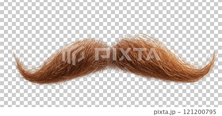 Creative brown mustache prop for costume parties and theatrical performances 121200795