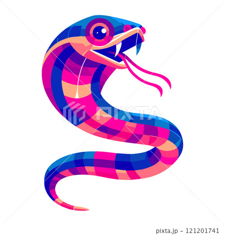 Snake with colorful segments Snake with colorful segments 121201741