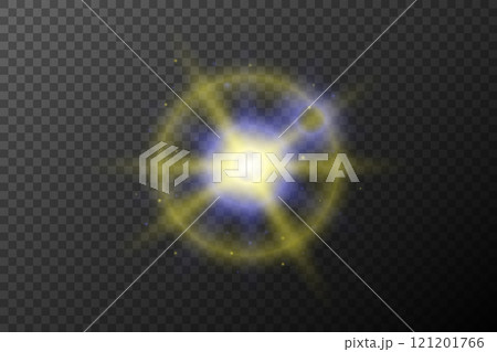 effect of glowing light effect isolated on transparent 121201766