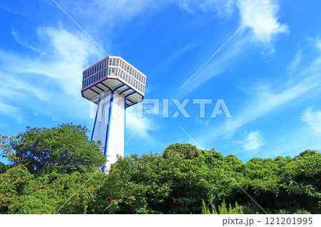福井県坂井市、東尋坊タワーの風景 福井県坂井市、東尋坊タワーの風景 121201995
