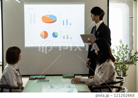 社内講習を受けるエンジニア 121202668