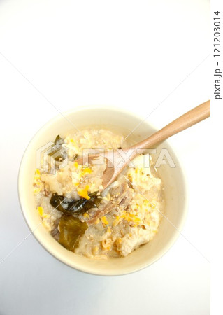 豚肉とわかめの玉子おじや　雑炊　お粥　おかゆ 121203014