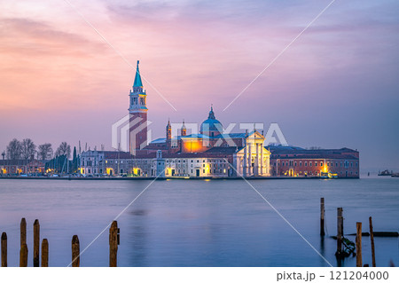 Church of San Giorgio Maggiore in Venice, Italy at dawn. Church of San Giorgio Maggiore in Venice, Italy at dawn. 121204000