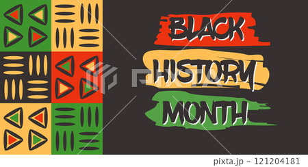Bold and vibrant Black History Month banner 121204181