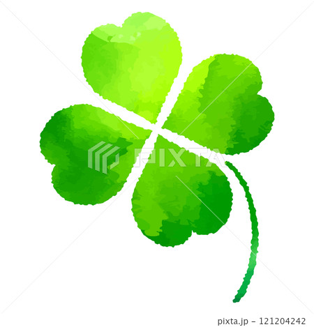 四葉のクローバーのイラスト 121204242