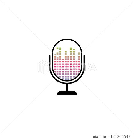 Podcast logo vector Podcast logo vector 121204548