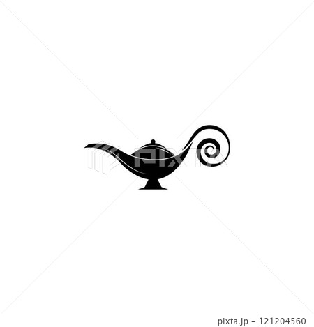 Magic lamp logo vector Magic lamp logo vector 121204560