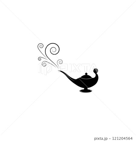 Magic lamp logo vector 121204564
