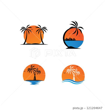 sunset logo icon vector sunset logo icon vector 121204647