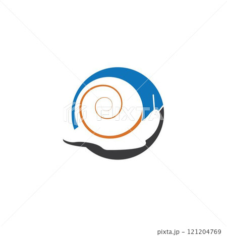 snail logo template vector 121204769