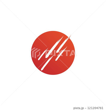 meteor logo vector 121204781