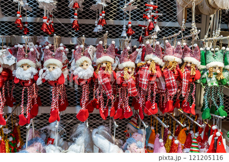 Christmas decorations store. High quality photo Christmas decorations store. High quality photo 121205116