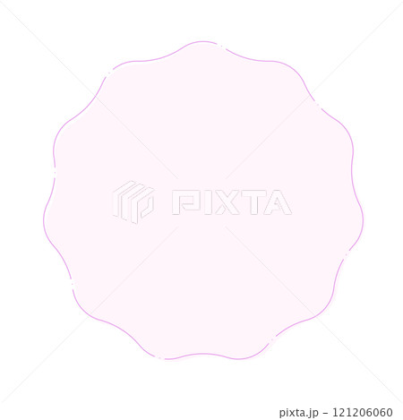 シンプルで華やかな細い線の抽象的な形 - フレームやPOPなどの薄い紫色のかわいい装飾素材 シンプルで華やかな細い線の抽象的な形 - フレームやPOPなどの薄い紫色のかわいい装飾素材 121206060