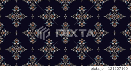 Motifs African boho paisley Floral Ikat pattern embroidery damask. Ethnic ikat floral Ethnic Indian Pattern Ikat pattern Ethnic Pattern.Damask indian floral Aztec embroidery border seamless patterns. 121207160