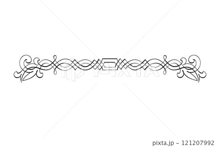 Abstract arabic Vintage Decorative Calligraphy Ornamental Silhouette symbol for tattoo isolated vector illustration Abstract arabic Vintage Decorative Calligraphy Ornamental Silhouette symbol for tattoo isolated vector illustration 121207992