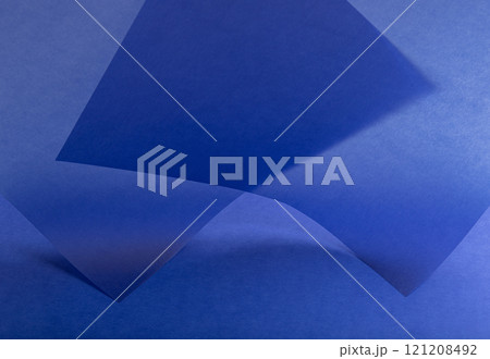 Elegant royal blue tracing paper background with a matte finish and soft gradient. Featuring a rich, 121208492