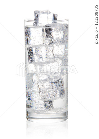 炭酸水　炭酸　透明　グラス 121208735