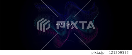 Abstract Blue, Green Gradient Flowing Dot Waving Particle geometric Technology Background. Digital Futuristic Purple, Pink Gradient Dotted Wave. Concept For Science, Music cover, website, header Abstract Blue, Green Gradient Flowing Dot Waving Particle geometric Technology Background. Digital Futuristic Purple, Pink Gradient Dotted Wave. Concept For Science, Music cover, website, header 121209555