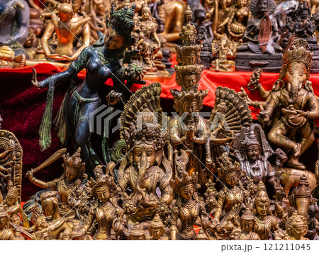 handcrafted wooden Buddha figurines and traditional Nepalese handicrafts 121211045