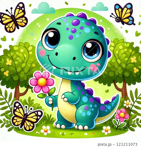 かわいい恐竜の赤ちゃん かわいい恐竜の赤ちゃん 121211073