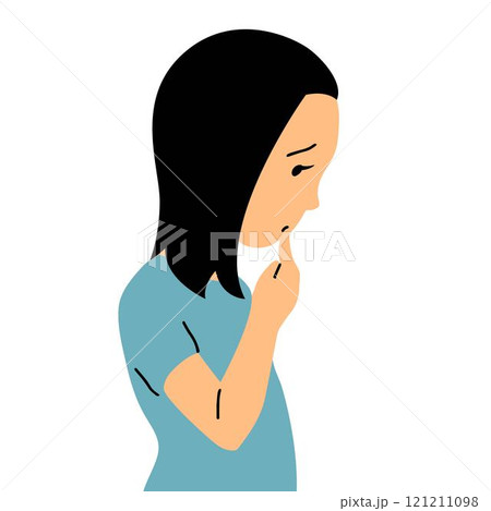 Little girl on white background Little girl on white background 121211098