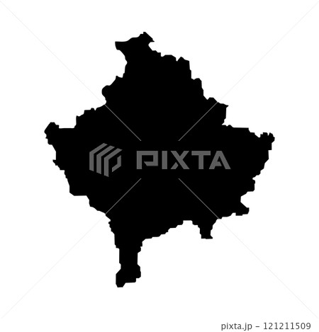 Kosovo Map Icon 121211509